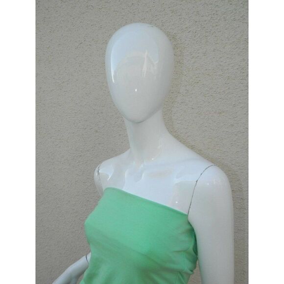 Blue Life‎ Tank Tube Top Built in Bra Mint Green Cotton Size X-Small - Picture 3 of 8